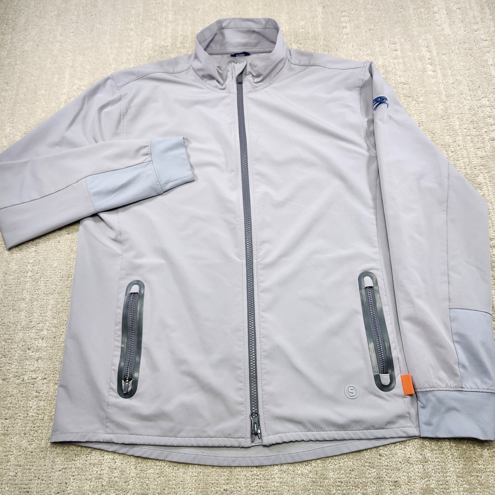 Stitch Golf Jacket Men Medium SWS Water Wind Resistant Full Zip Stretch Woven